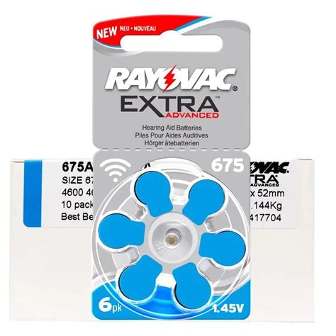 30 PCS Rayovac Extra Hearing Aid Batteries Zinc Air 675A 675 A675 PR44