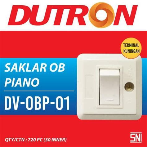 Jual Saklar Tunggal Single PIANO DUTRON Saklar Engkel PIANO DUTRON OB