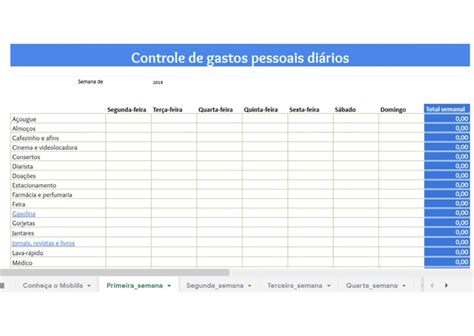 Planilha De Controle Financeiro Pessoal Familiar Modelo Gr Tis