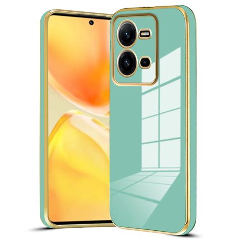 Mr Case D Chrome Back Cover Case For Vivo V G Gold Plated Frame