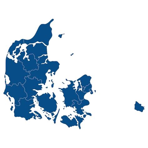 Mapa De Dinamarca Con Provincias Administrativas Mapa De Dinamarca En