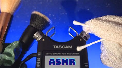 Asmr Ear Cleaning Brushing Scratching Sounds Tascam No Talking