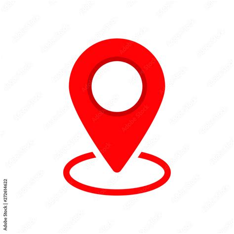 Red maps pin, location marker icon. Location map icon. Location pin. Pin icon vector. Stock ...