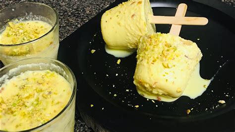 Homemade Kesar Pista Kulfi Recipe Kasar Pista Malai Kulfi Recipe