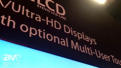 ISE 2017 Eyevis Shows Off 85 Inch 4K Ultra HD LCD Monitor YouTube