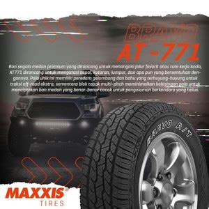 Jual MAXXIS BRAVO AT771 265 65 R17 BAN Mobil Pajero Sport Fortuner TRD