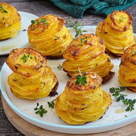 Millefeuilles De Pommes De Terre Croustillants Au Parmesan