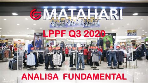 Analisa Fundamental SAHAM LPPF Q3 2020 Value Stock YouTube