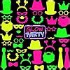 Amazon Skylety Pieces Glow Neon Party Photo Booth Props Fully