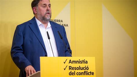 ERC Junqueras asume dificultades para aplicar la amnistía pactada