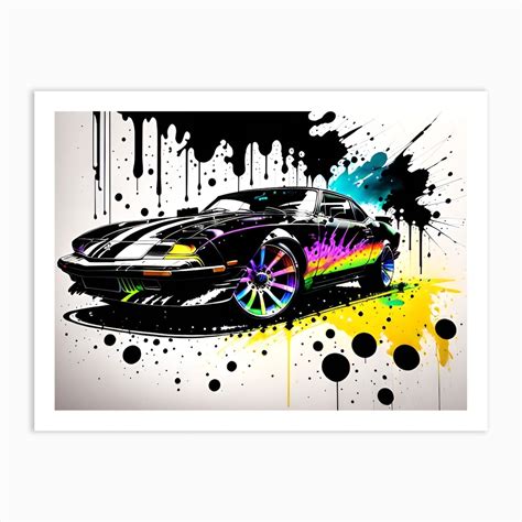 Graffiti Car Art Print by Noctarius - Fy