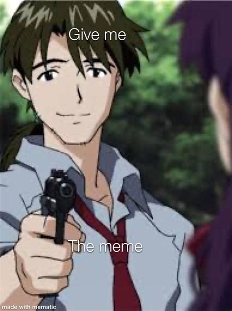 Give me the meme, Shinji. : r/evangelionmemes