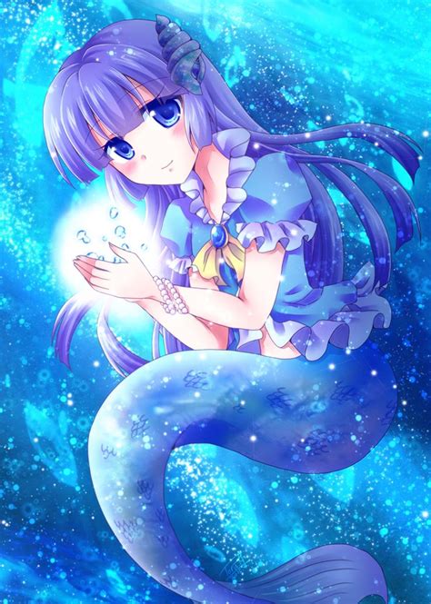 Anime Girl Mermaid Hair