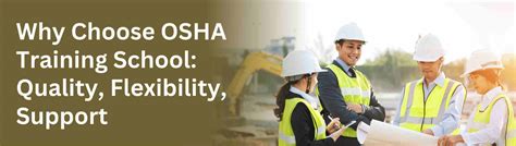 Why Choose Osha Training School