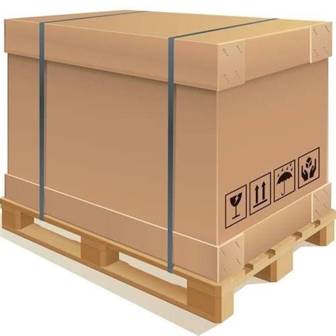 Brown Rectangular Heavy Duty Corrugated Box Weight Holding Capacity