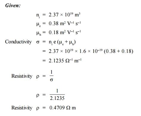 Solved Problems Semiconducting Materials