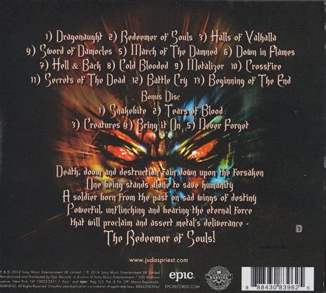 Review Judas Priest Redeemer Of Souls Deluxe Edition Disc