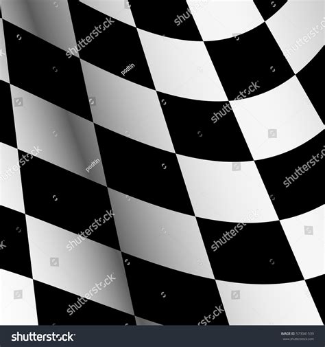 Starting Flag Auto Racing Motor Racing Stock Vector Royalty Free