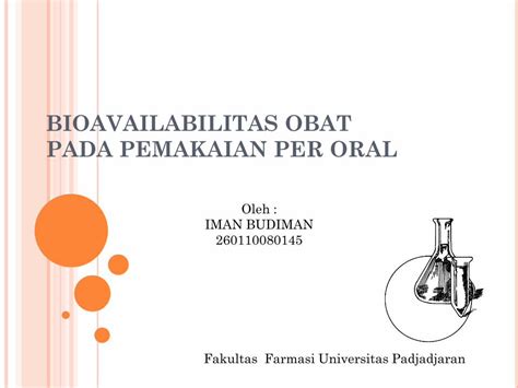 Pdf Bioavailabilitas Obat Pada Pemakaian Per Oral Dokumentips