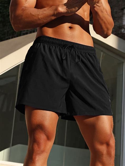 Men Drawstring Waist Sports Shorts Running Shorts Men Sport Shorts Sport Shorts Men