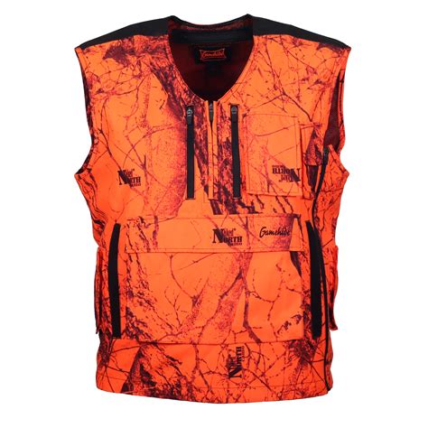 Gamehide Vest Mountain Pass Extreme Big Game Hunting Blaze Orange Camo