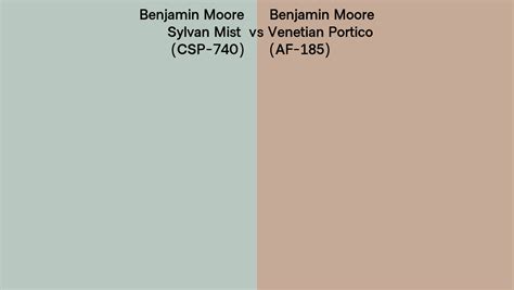 Benjamin Moore Sylvan Mist Vs Venetian Portico Side By Side Comparison