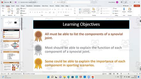 Synovial Joints by Teach Simple