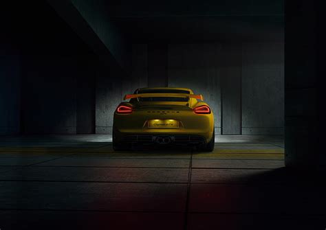 Hd Wallpaper Blue Sports Car Porsche Porsche Cayman Gt4 Porsche