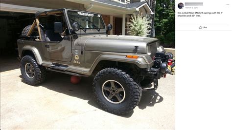 Ome 25 Lift Kit 1 Shackles On Jeep Wrangler Yj Sahara Jeep