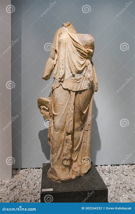 Statue In Aphrodisias Ancient City In Aydin Turkiye Editorial