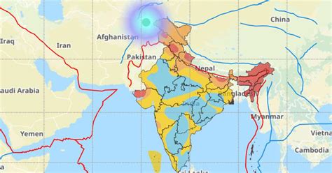 Magnitude Earthquake Hits Afghanistan Tajikistan Border Tremors