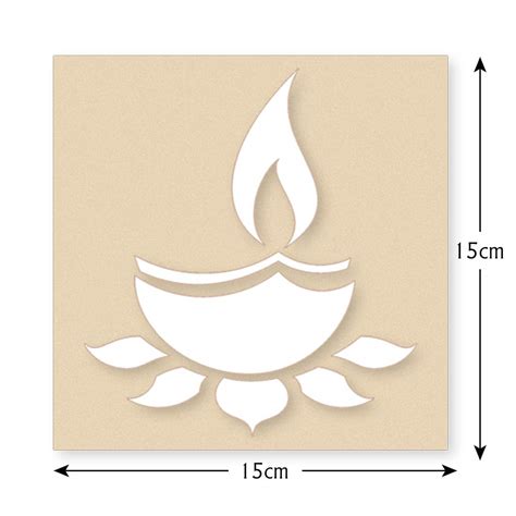 Buy Incredible Gifts India DIY Wooden Rangoli Stencils Set For Diwali