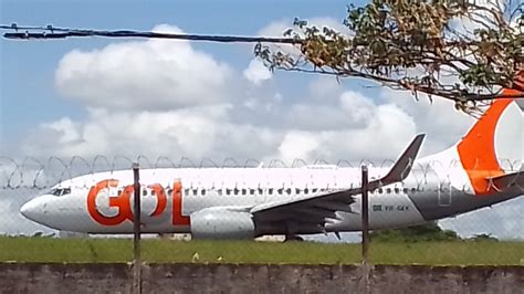 Pouso Do Boeing 737 76N Da Gol PR GEK No Aeroporto De Uberaba 21 12