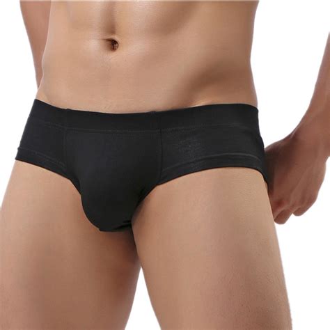 Sous V Tements Sexy En Coton Pour Hommes Culotte Taille Basse Solide