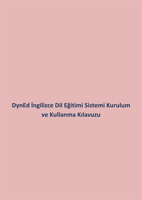 Pdf Dyned Kurulum Ve Kullanma Klavuzu Dokumen Tips