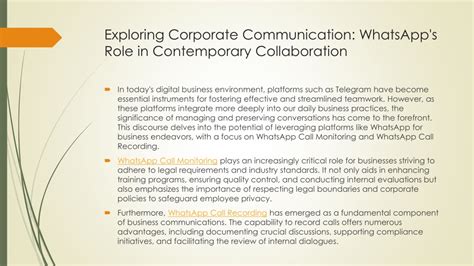 Ppt Exploring Corporate Communication Whatsapps Role In