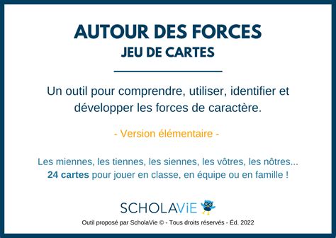 Cartes Autour Des Forces Scholavie