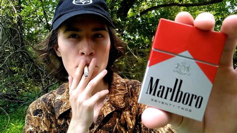 Smoking A Marlboro Red Cigarette Review Youtube