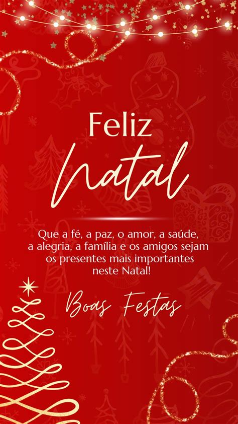 Feliz Natal E Boas Festas Feliz Natal Instagram Post Template