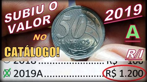 Moeda 50 Centavos 2019 Letra A