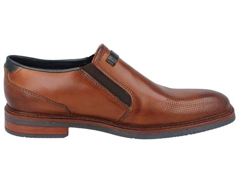 Bugatti Maik Exco Herren Business Slipper Cognac Glattleder Schuherlebnis