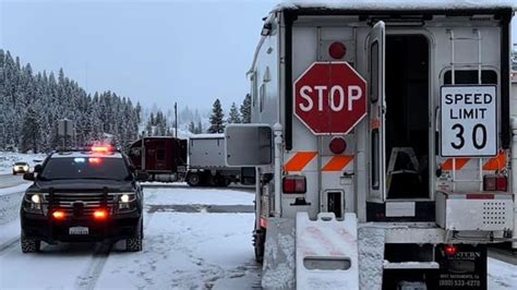 Chain Controls Lifted On I 80 Over Donner Summit