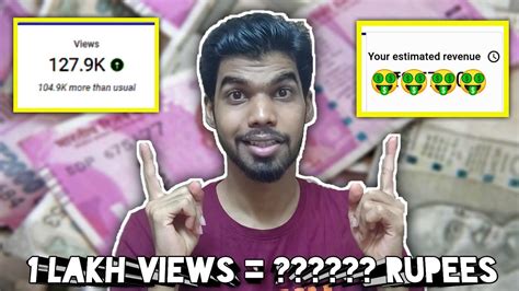 How Much Money Youtube Paid Me For 1 Lakh Views தமிழ் In 2021 🤑💵🤑