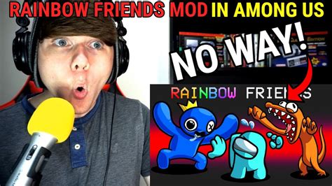 Rainbow Friends Mod In Among Us SSundee REACTION YouTube