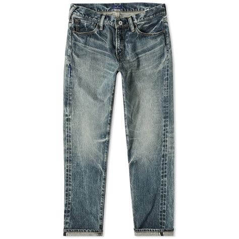 Denim By Vanquish And Fragment Three Year Wash Tapered Jean Indigo End