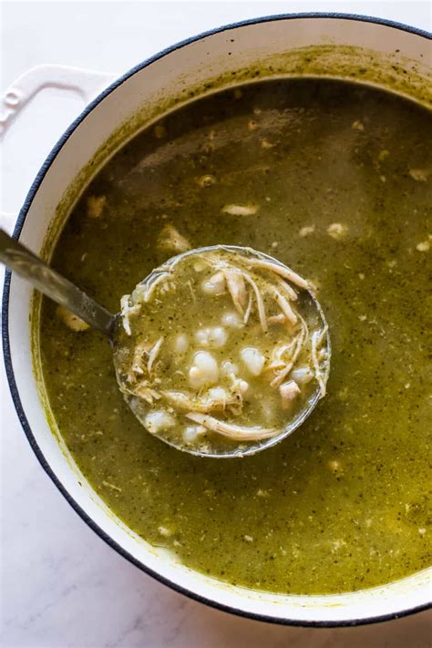 Chicken Pozole Verde Isabel Eats