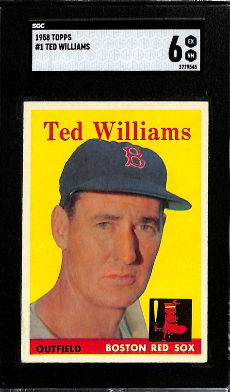 Lot Detail 1958 Topps Ted Williams 1 Graded SGC 6