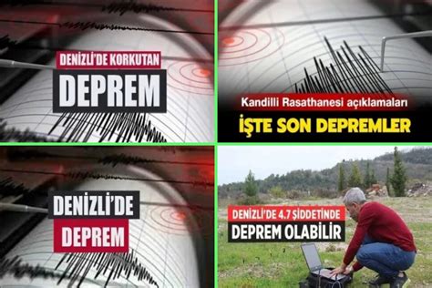 Denizli de deprem oldu mu SON DAKİKA 17 Nisan Denizli de deprem oldu