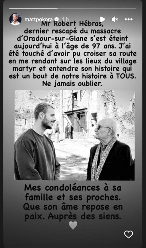 Ne Jamais Oublier L Mouvant Hommage De Matt Pokora Robert