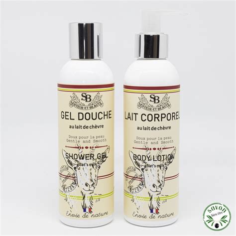 Pack gel douche et lait corporel au lait de chèvre bio